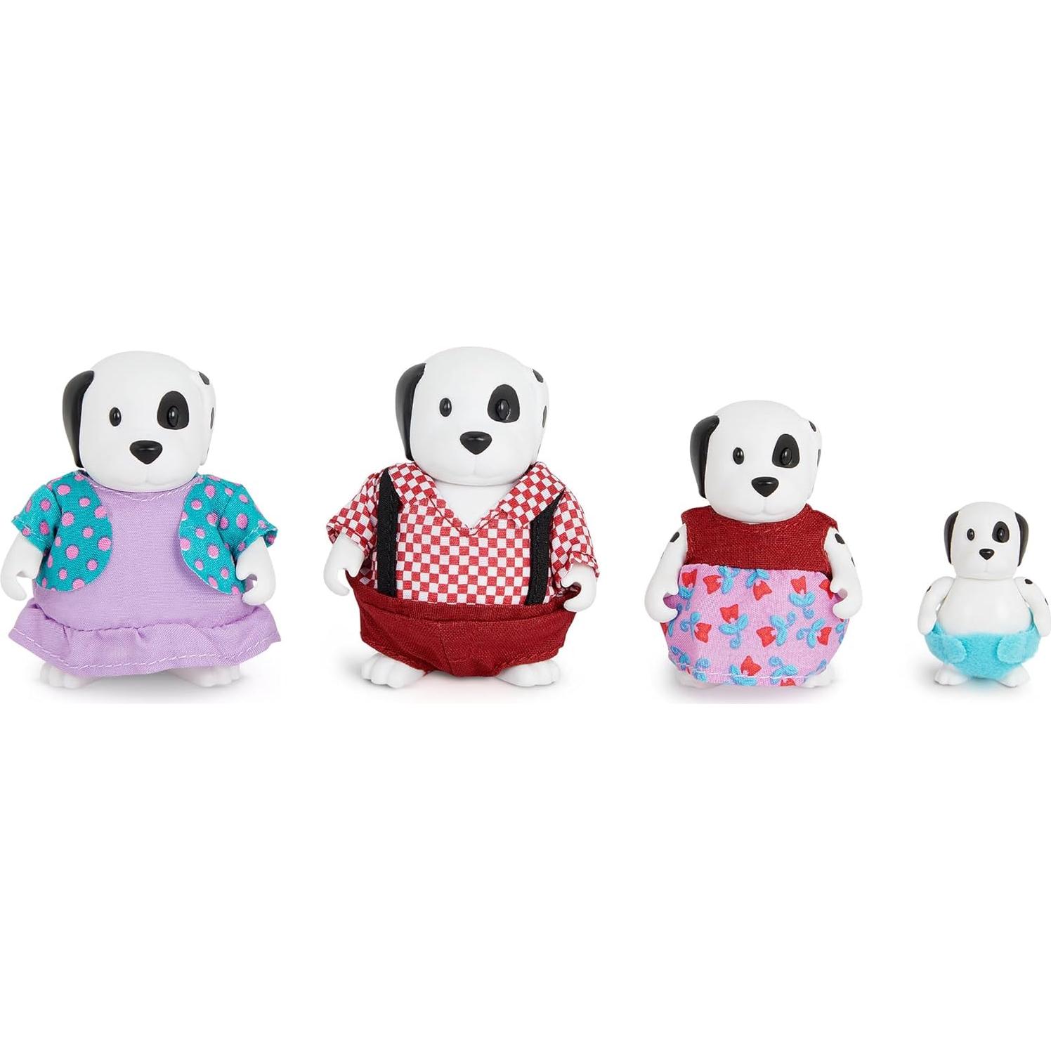 Familia de Perros Woofwinkle Li'l Woodzeez - Set 4 Figuras