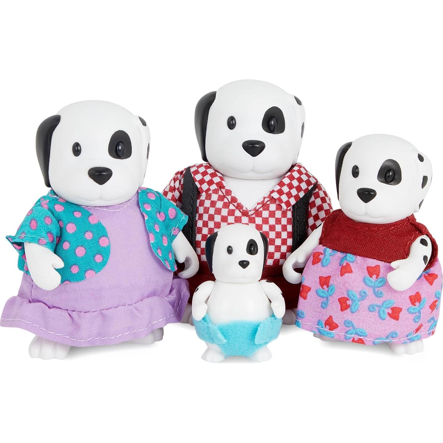 Familia de Perros Woofwinkle Li'l Woodzeez - Set 4 Figuras