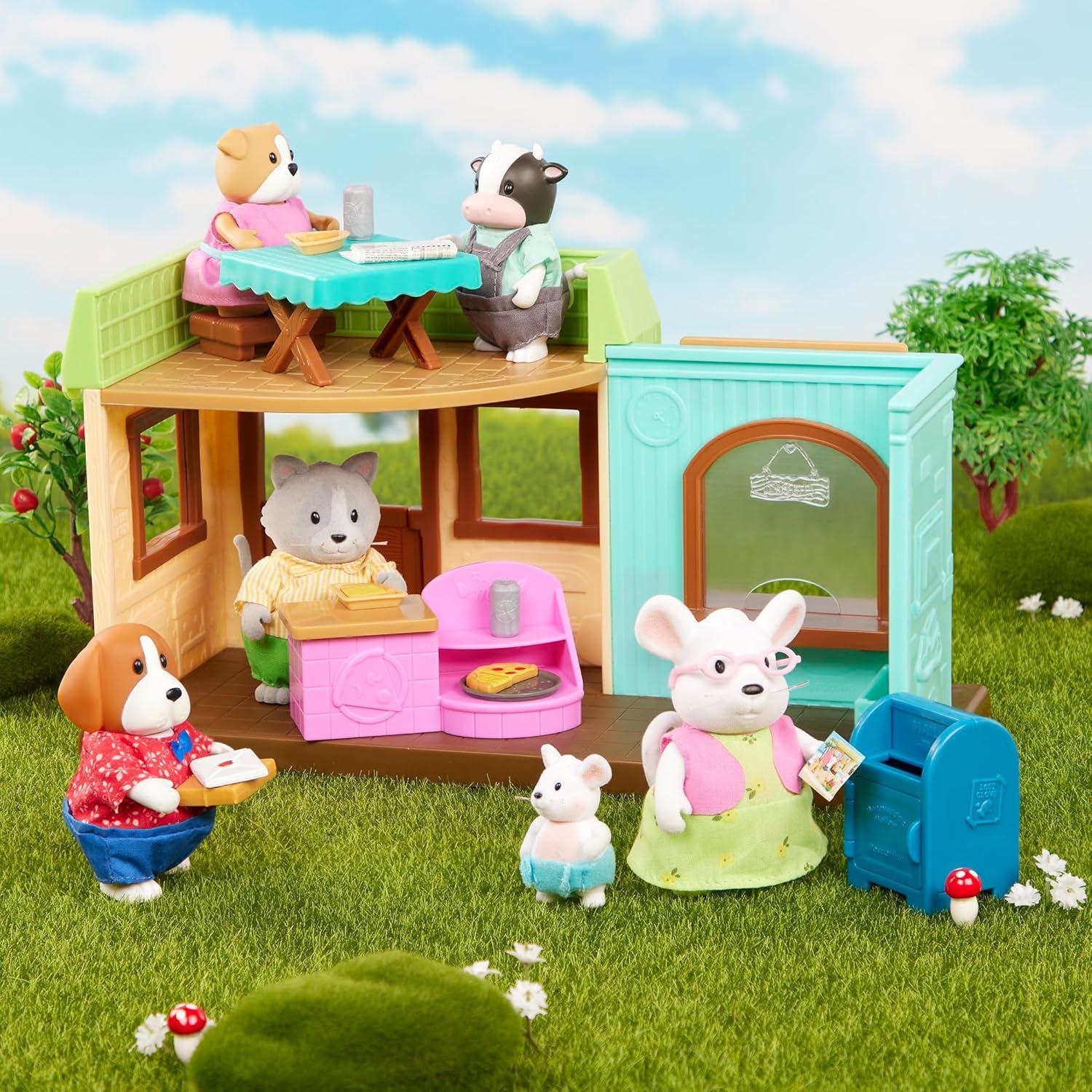 Familia de Vacas Moosicalmoo Li'l Woodzeez - Set 4 Figuras