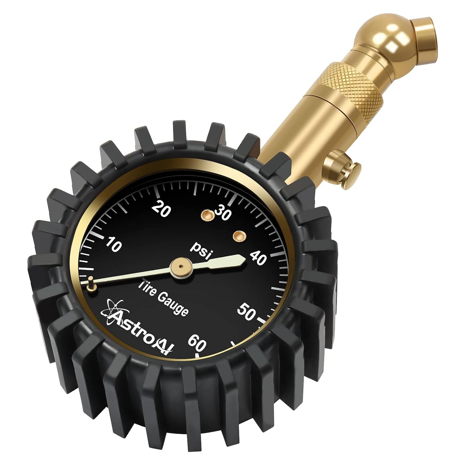 Medidor de Presión de Neumáticos AstroAI 0-4.14 Bar 2"