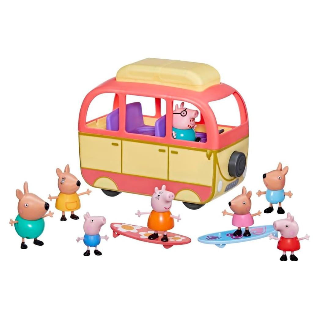 Campervan Peppa Pig Visita Australia con 8 Figuras