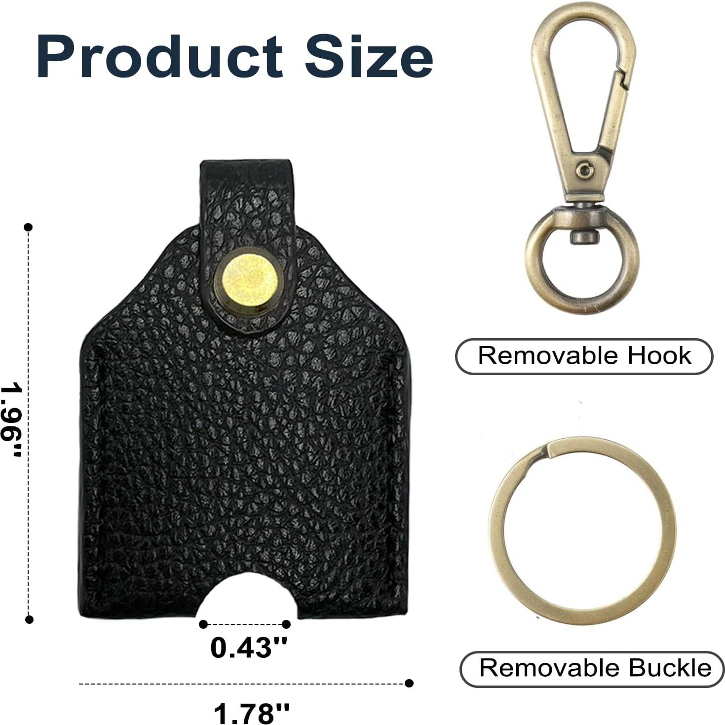 Funda de Llave de Cuero KARENSKEYS Negra Unisex