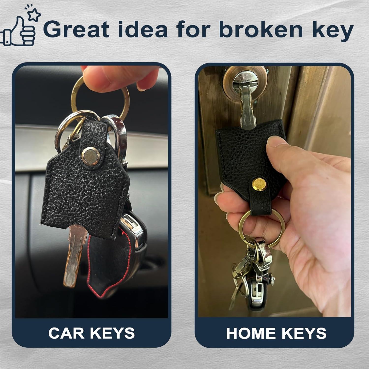 Funda de Llave de Cuero KARENSKEYS Negra Unisex