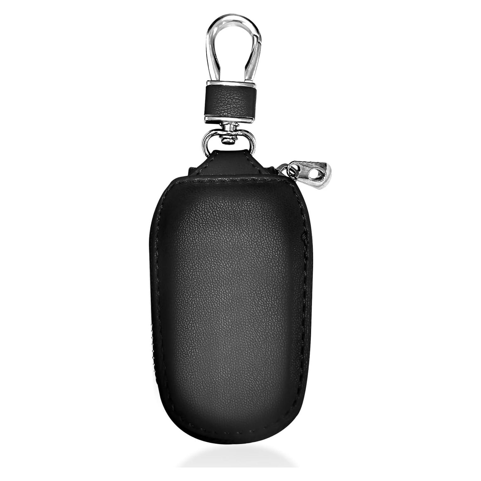 Funda para Llave de Auto Wogomz Cuero Genuino Negro