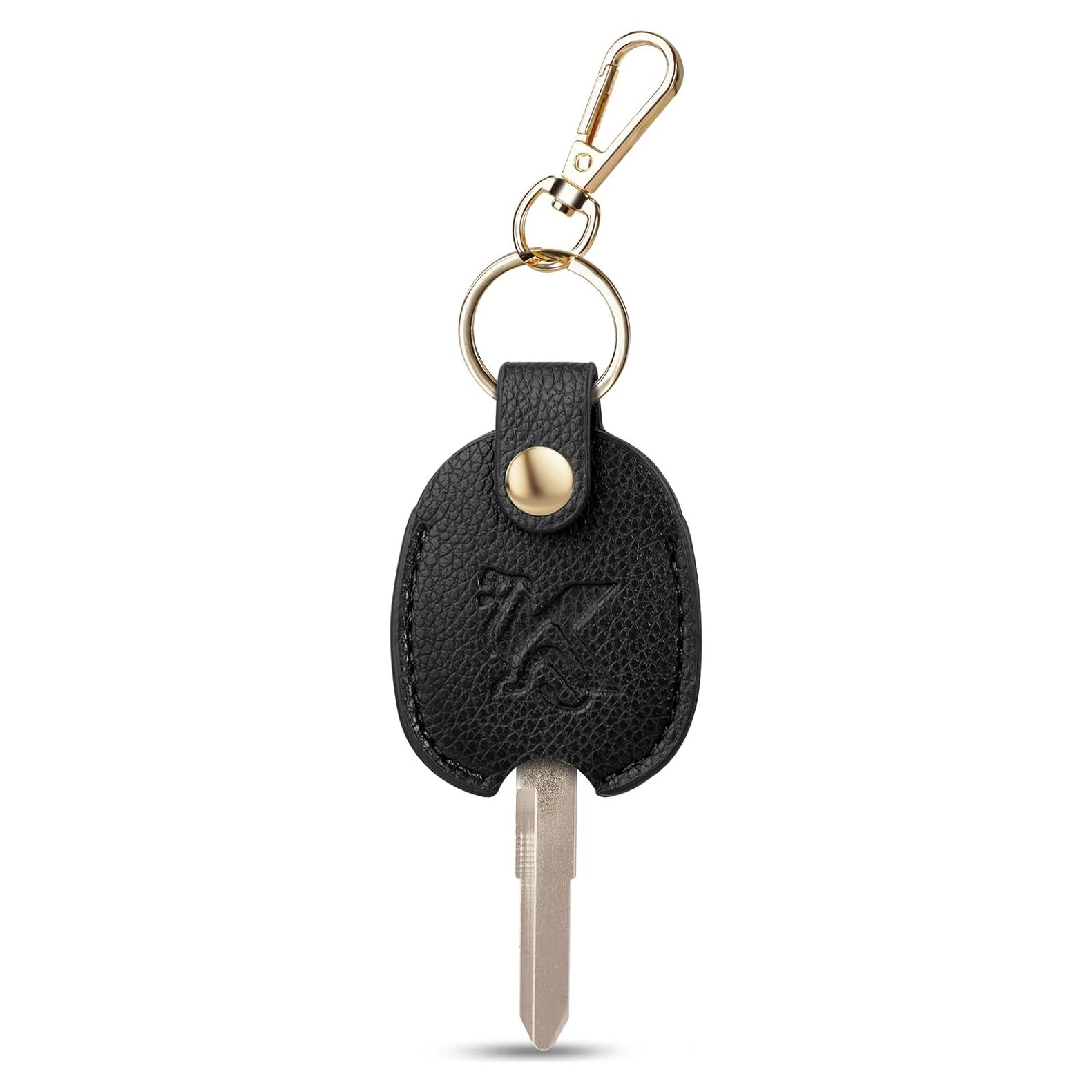 Funda de Llave de Coche KARENSKEYS de Cuero Negro Unisex