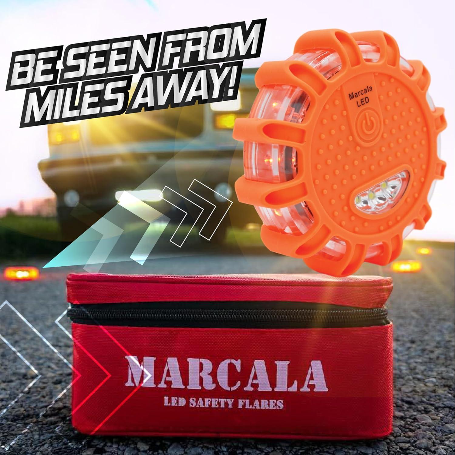 Flares de Emergencia LED Marcala 6-Pack a Prueba de Agua