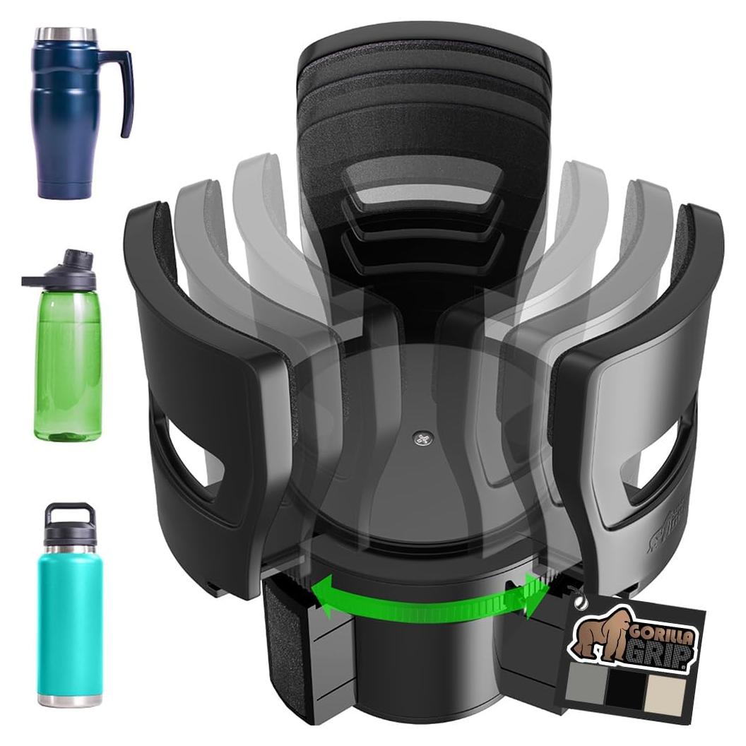 Expansor Porta Vasos GORILLA GRIP Ajustable Negro 0.53-1.42L