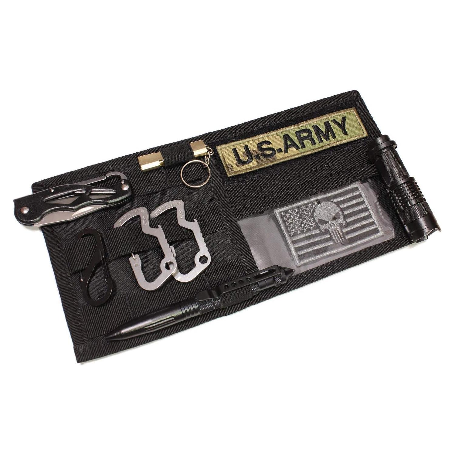 Organizador de Visera de Coche WYNEX Molle Negro 30x16 cm