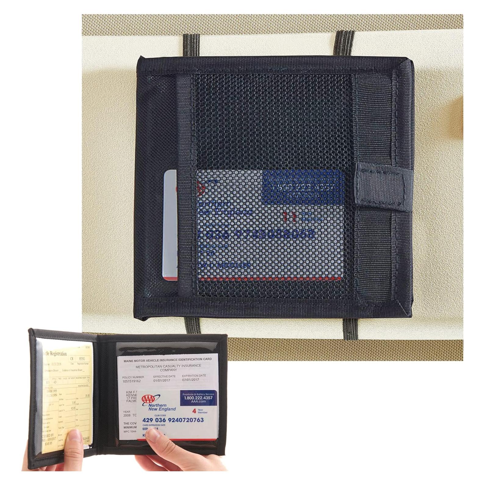 Soporte de Documentos para Auto High Road HRREGISTRATION Negro