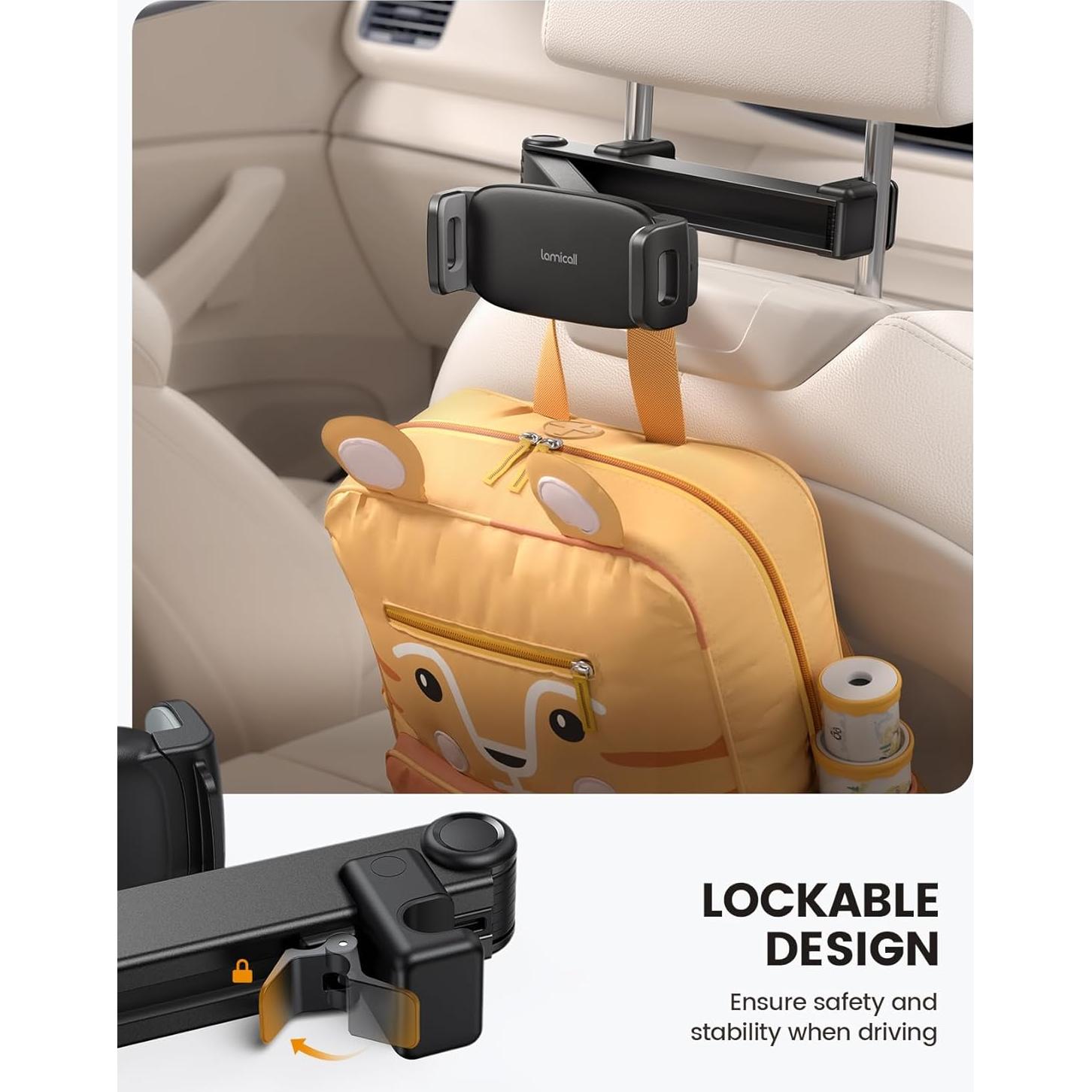 Soporte para Tableta en Reposacabezas Lamicall STCH01 - 4.7-13"