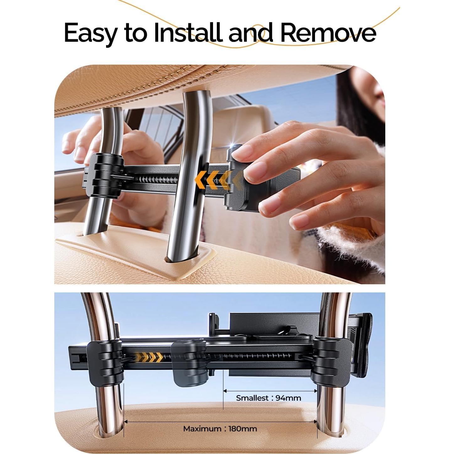 Soporte para Tableta en Reposacabezas LISEN - 95% Cobertura