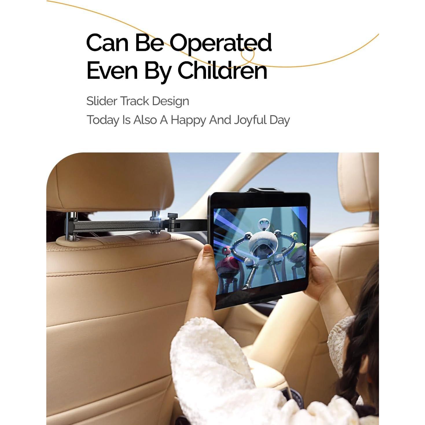 Soporte para Tableta en Reposacabezas LISEN - 95% Cobertura