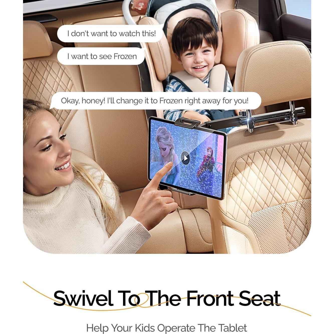 Soporte para Tableta en Reposacabezas LISEN - 95% Cobertura