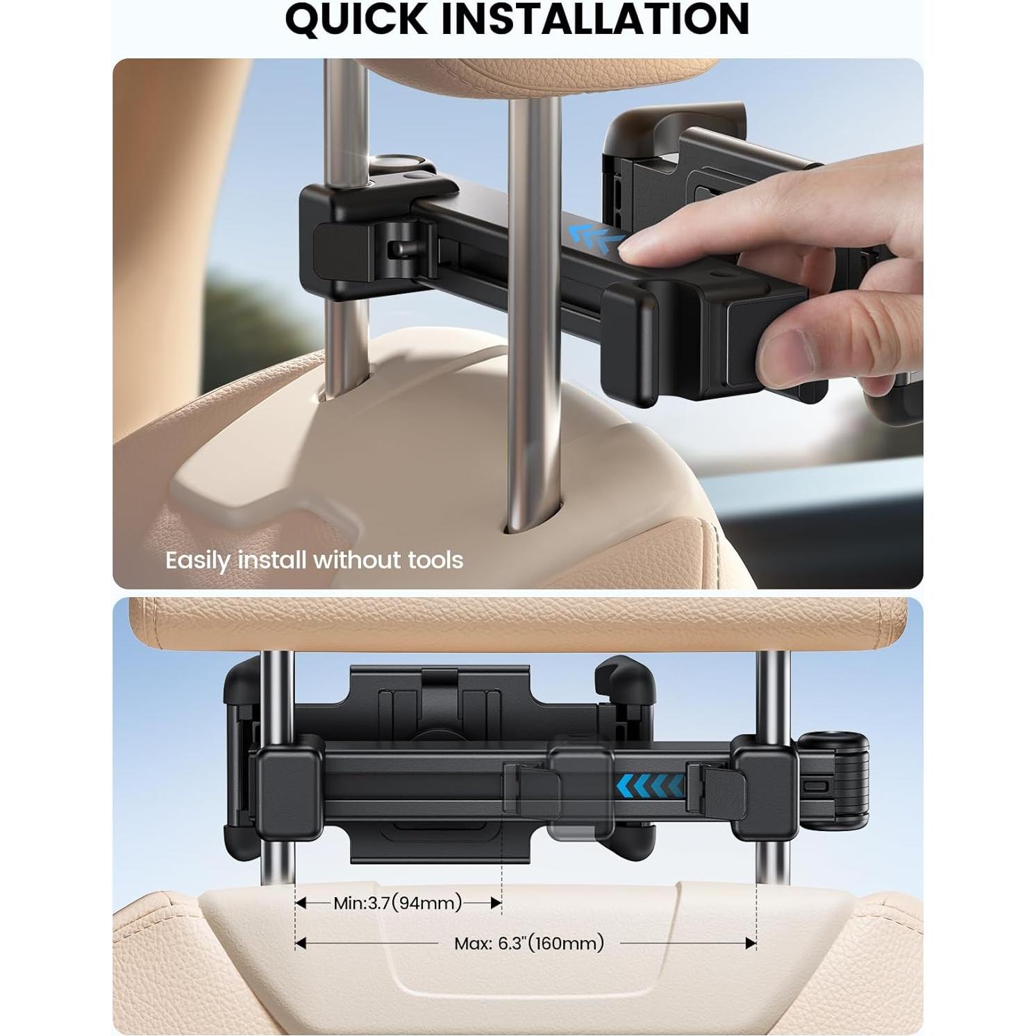 Soporte para Tableta Lamicall STCH04 - Reposacabezas Coche