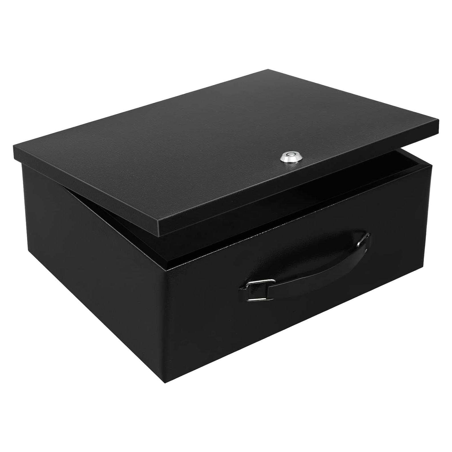 Caja Fuerte Metálica Portátil Dalmbox Resistente al Fuego 33.5x27.9cm