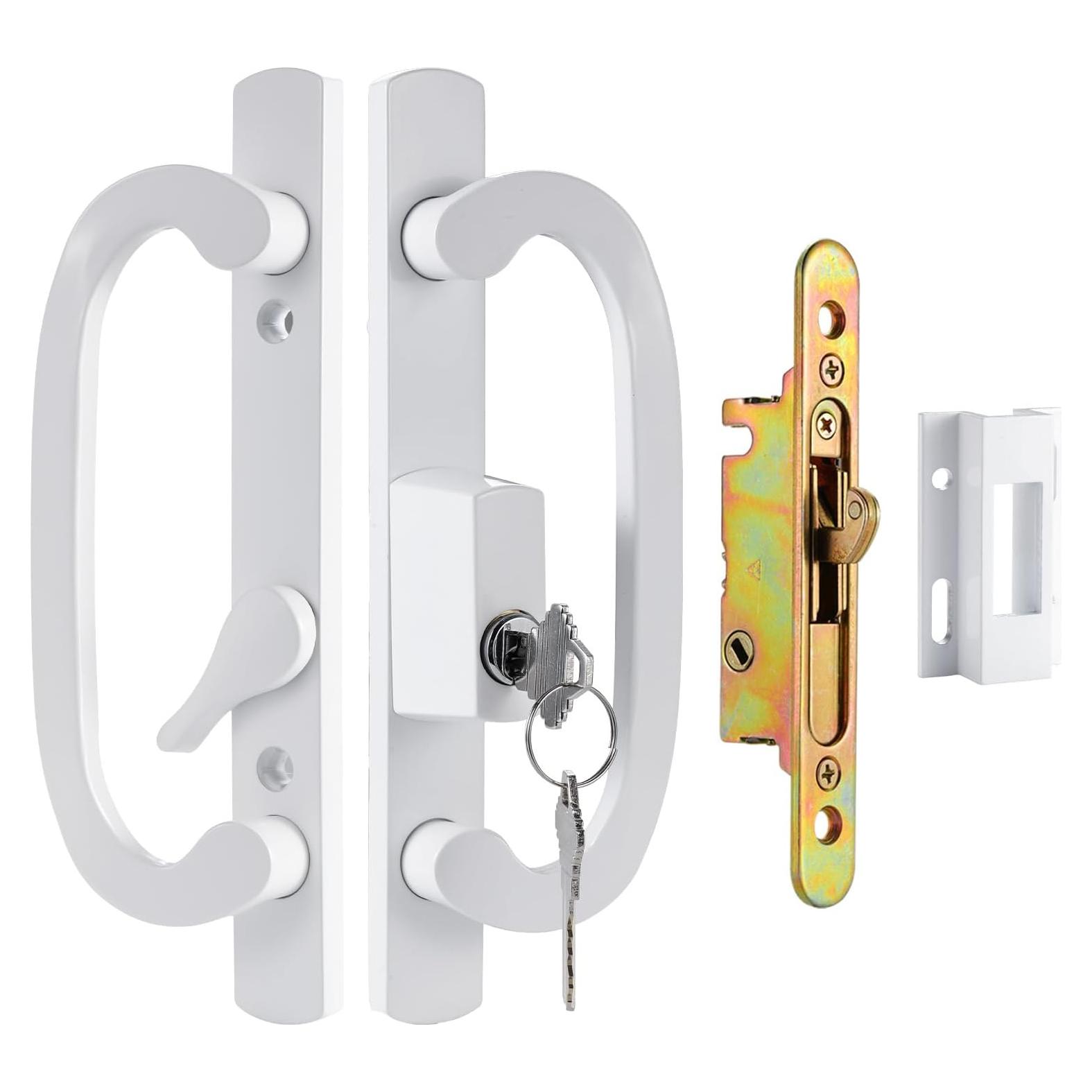 Juego de Manijas para Puertas Corredizas Zinkitool Blanco