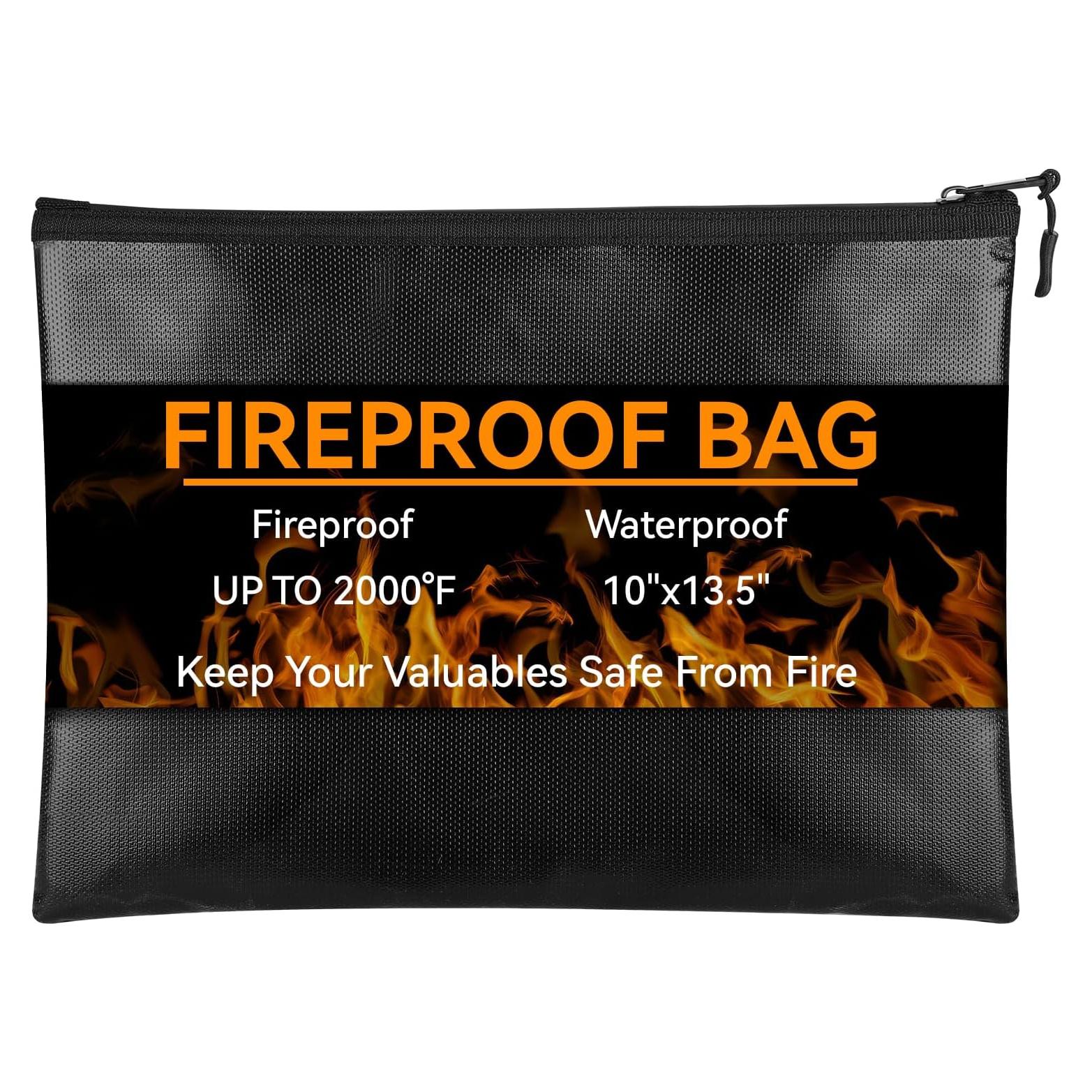 Bolsa de Documentos a Prueba de Fuego Hoiny 25.4x34.3cm Impermeable