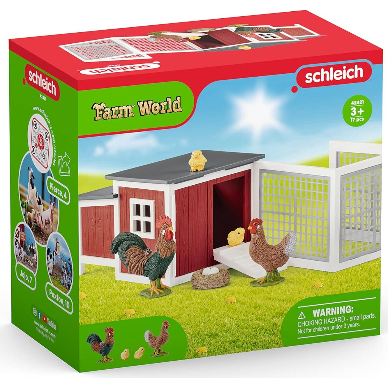 Coop de Gallos Schleich - Juguete Educativo Granja 19x10.8x17.3cm