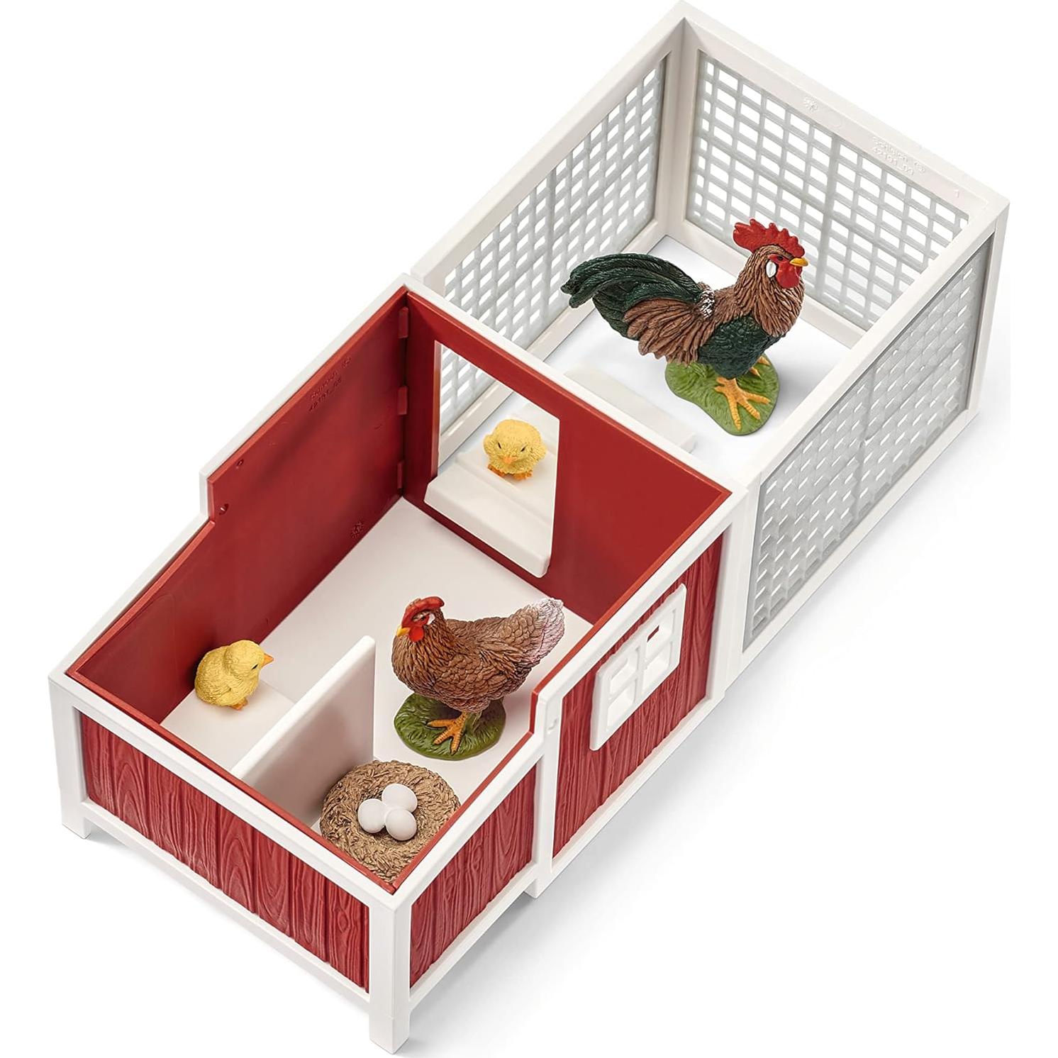 Coop de Gallos Schleich - Juguete Educativo Granja 19x10.8x17.3cm