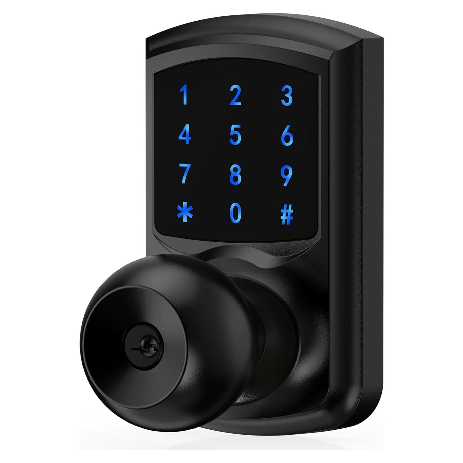 Cerradura Inteligente HIDALIFE HL-668K Teclado Táctil Negro Mate