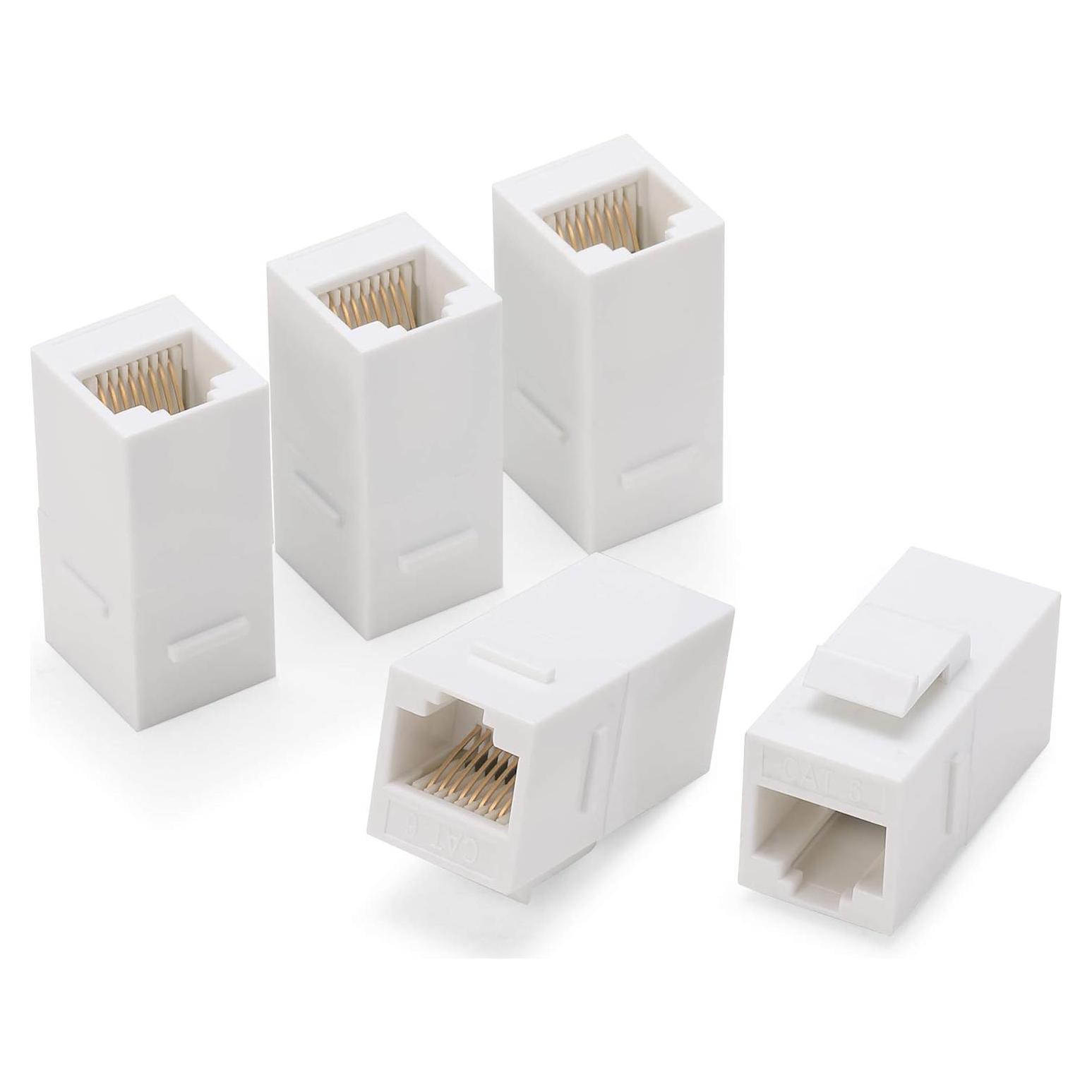 Adaptador RJ45 hembra a hembra Rapink, 5 unidades Cat6