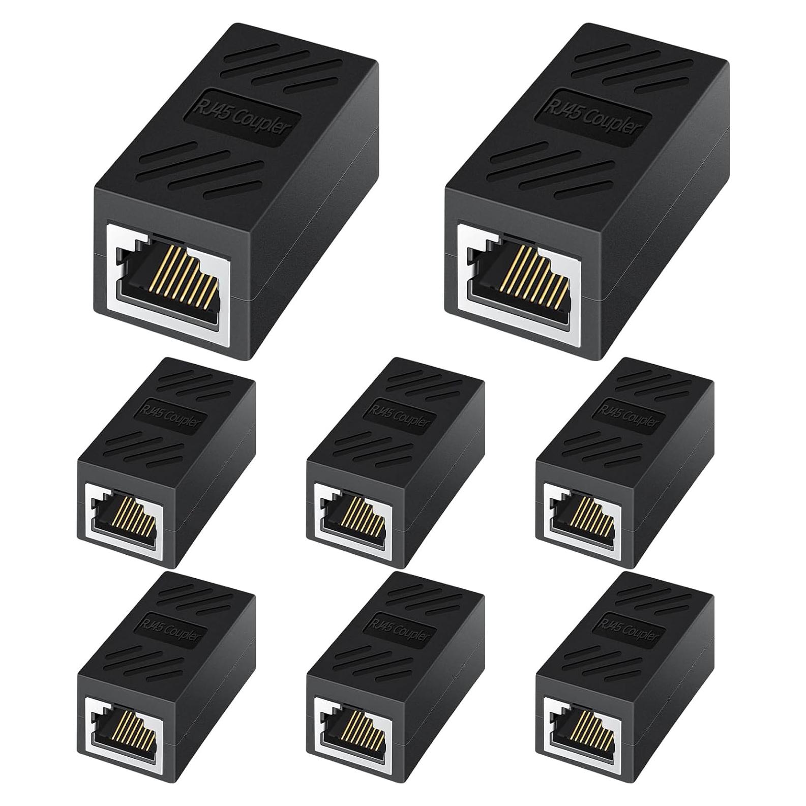 Acoplador RJ45 Femenino a Femenino ANPKEC para Red Cat7/Cat6