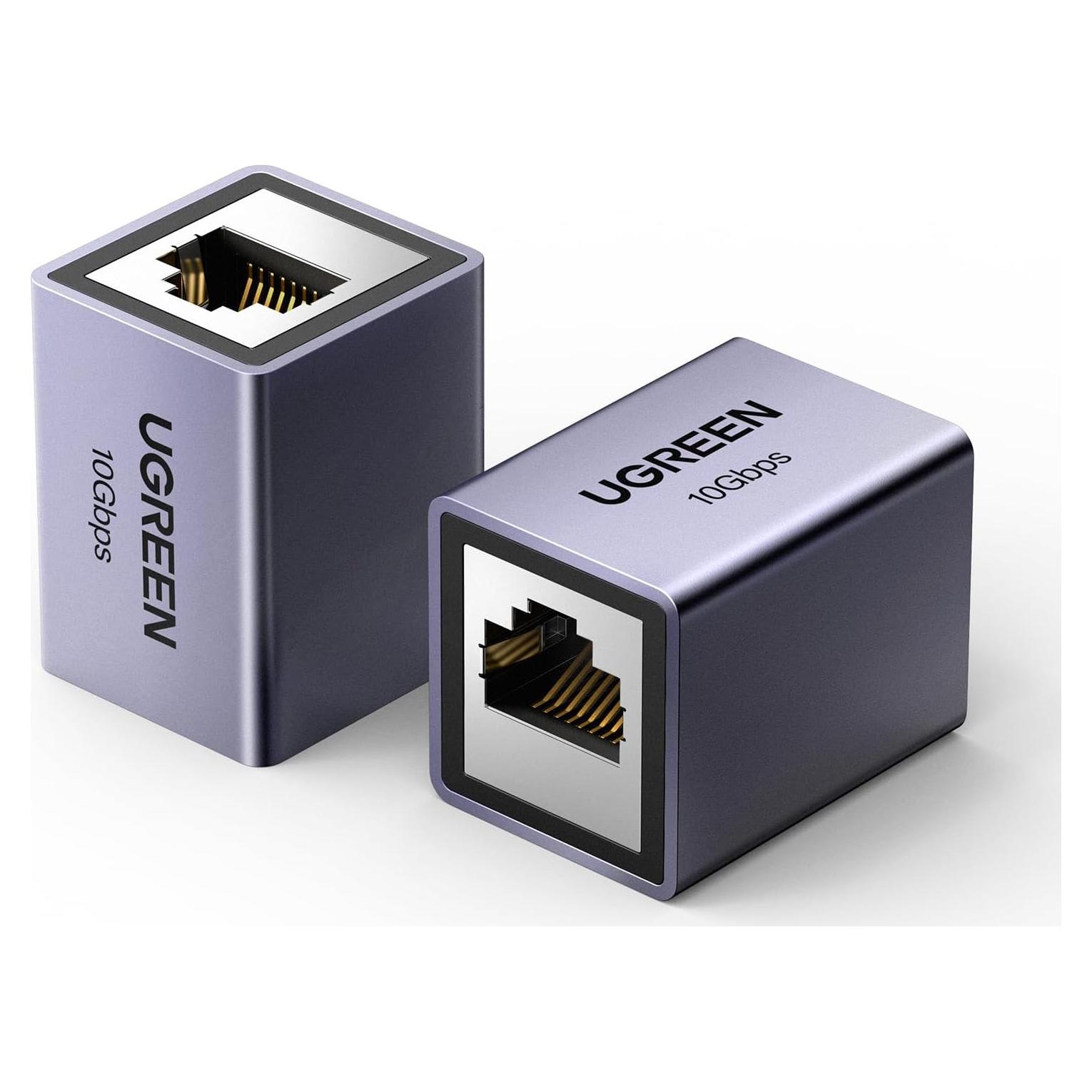 Extensor Ethernet UGREEN 10Gbps 100m Cat8 Cat7 Cat6 Gris