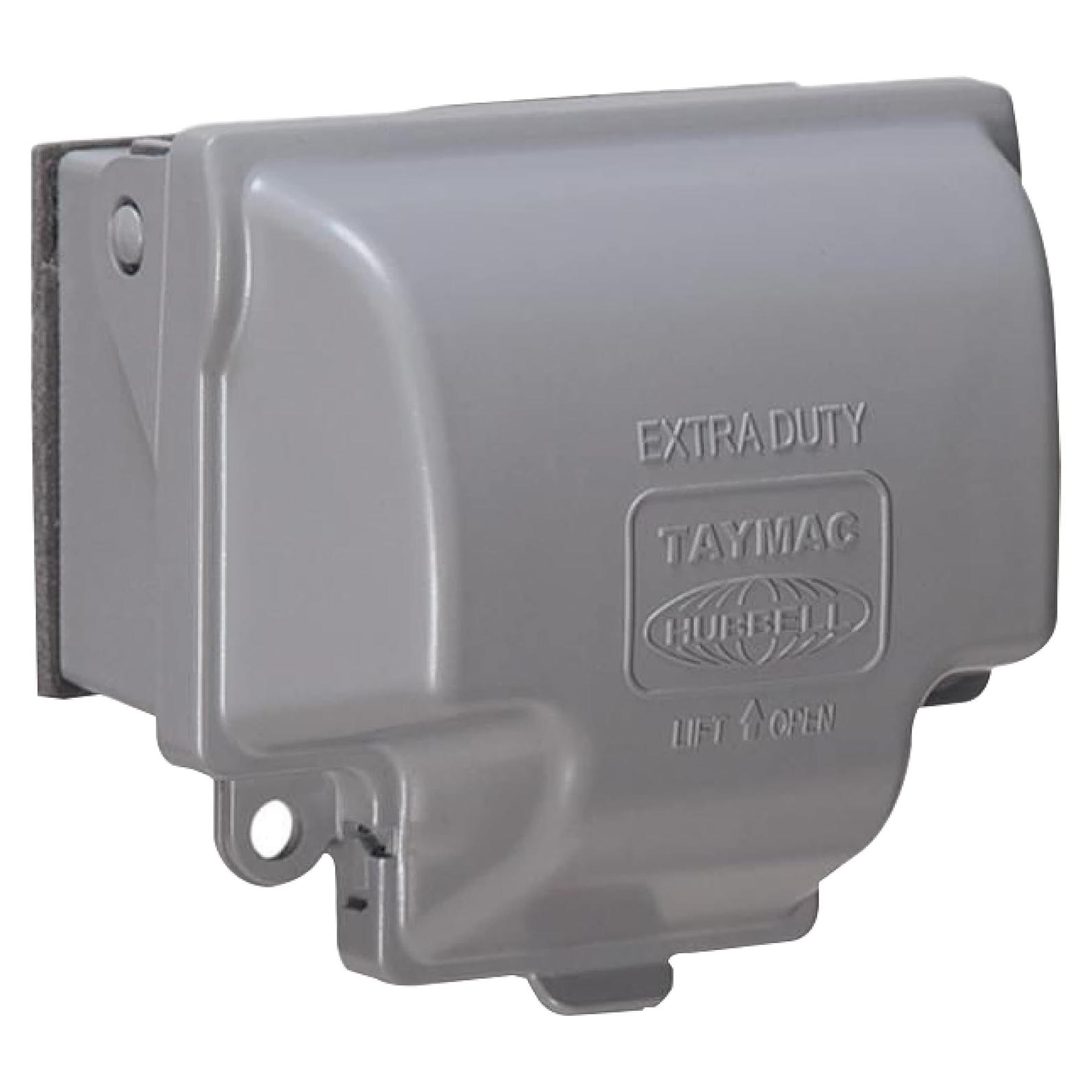 Cubierta de Receptáculo Metálica TayMac MX3300 Gris 1 Gang