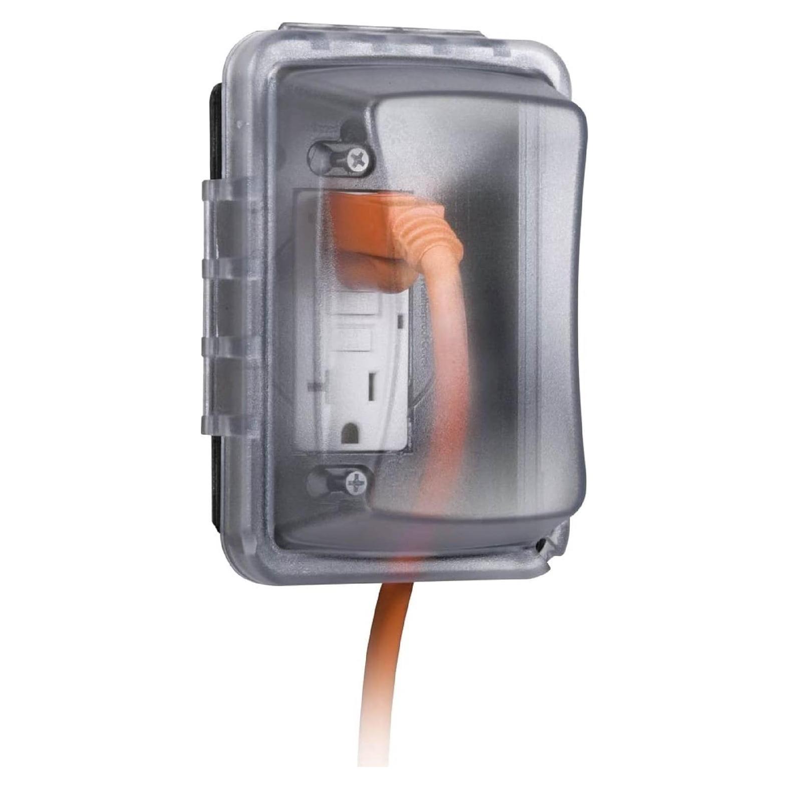 Cubierta de Salida Eléctrica TayMac MM410C 1-Gang Clara