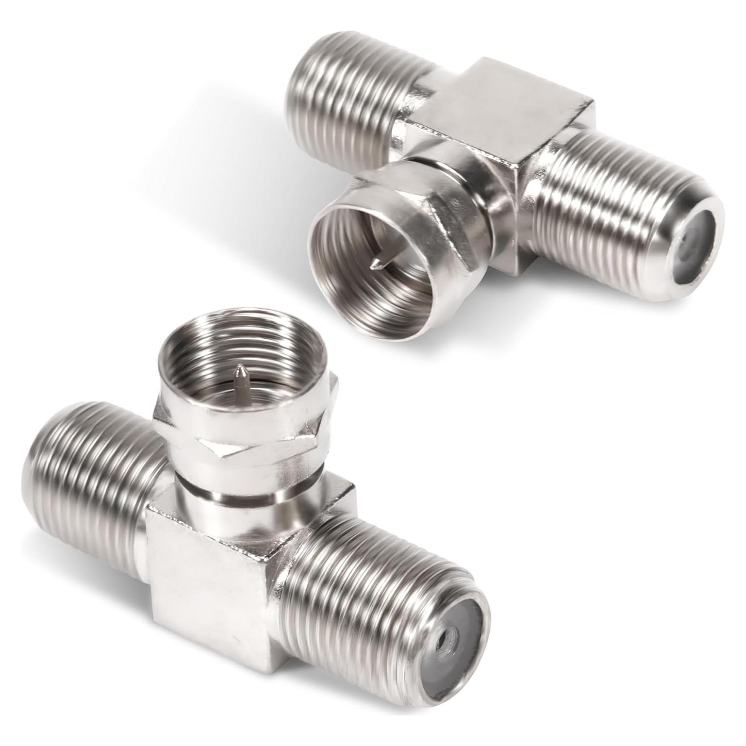 Paquete de 2 Divisores de Cable Coaxial F tipo RG6 Maodai