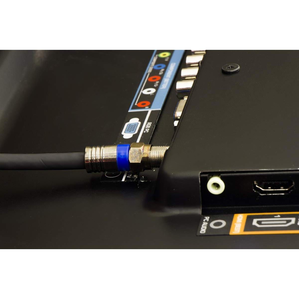 Cable Coaxial RG6 Cuádruple Blindaje GE 15.2 m Conectores F