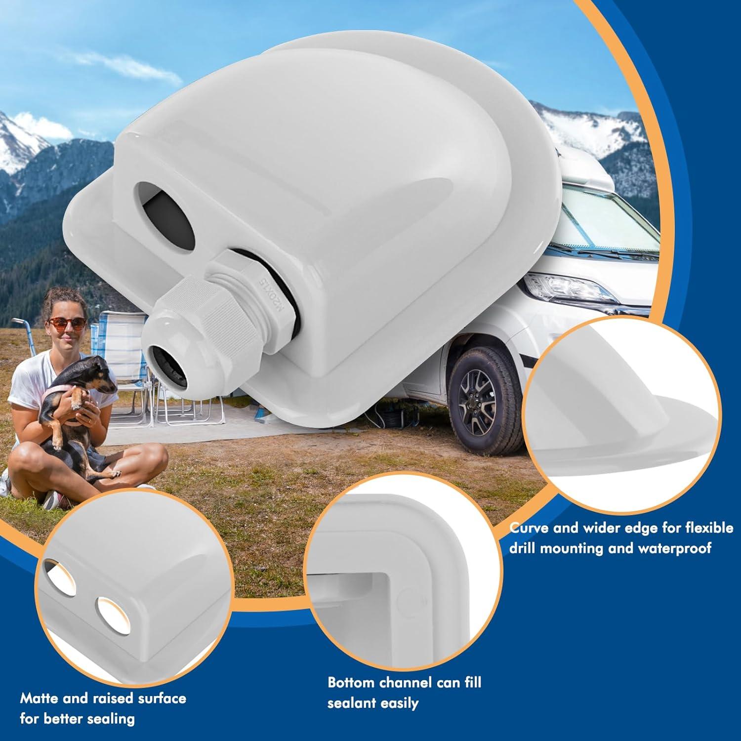 Paquete de 2 Glandes de Entrada de Cable Solar Restmo IP68