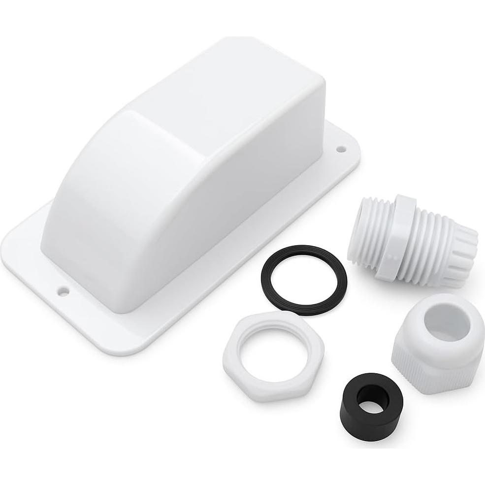 Entrada de Cable Solar Impermeable Gebildet Blanca - Paquete de 2