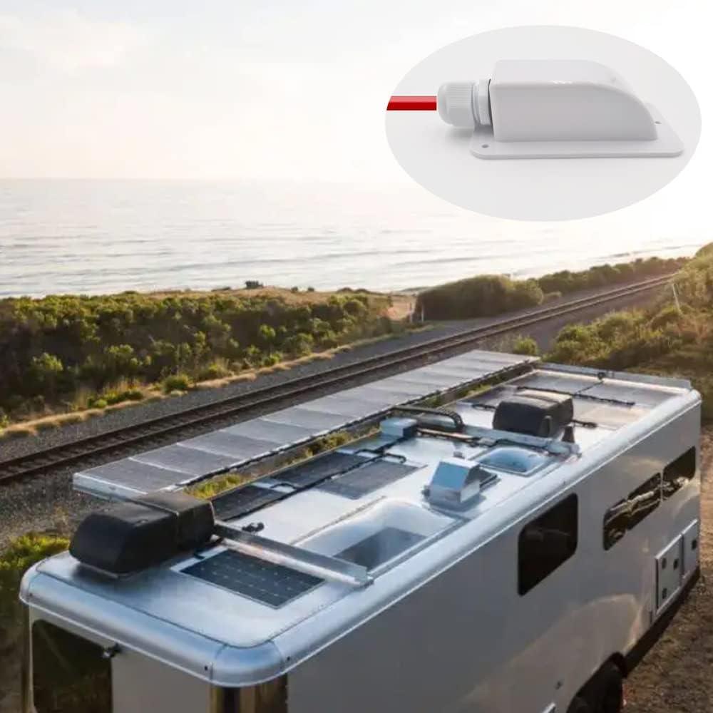 Entrada de Cable Solar Impermeable Gebildet Blanca - Paquete de 2