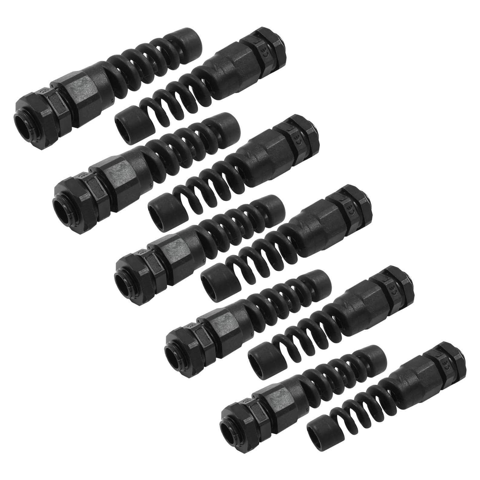 Glandes de Cable PG7 Hitefu 10 Piezas Impermeables 3-6.5mm