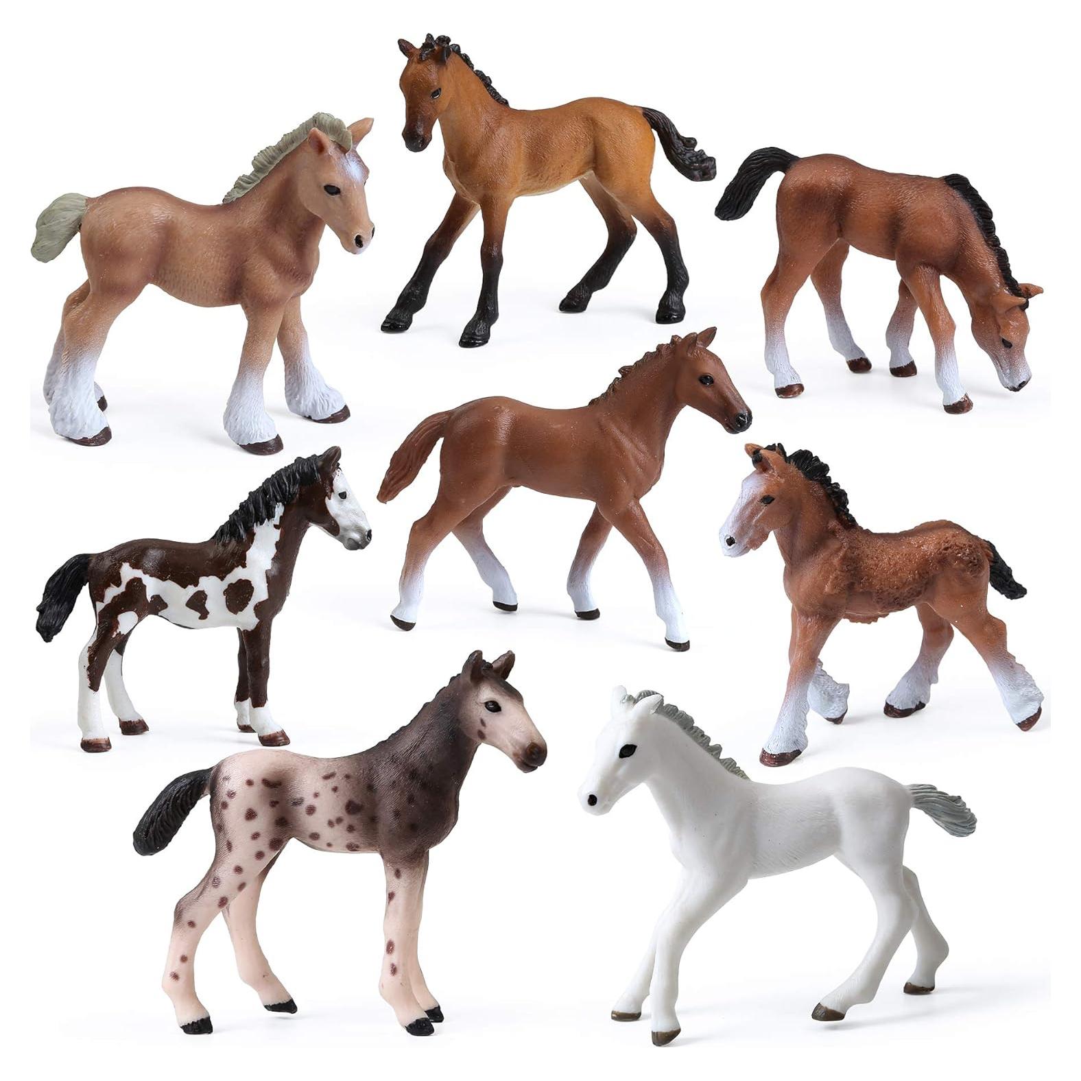 Set de 8 Figuras de Caballos UANDME - Juguetes Realistas