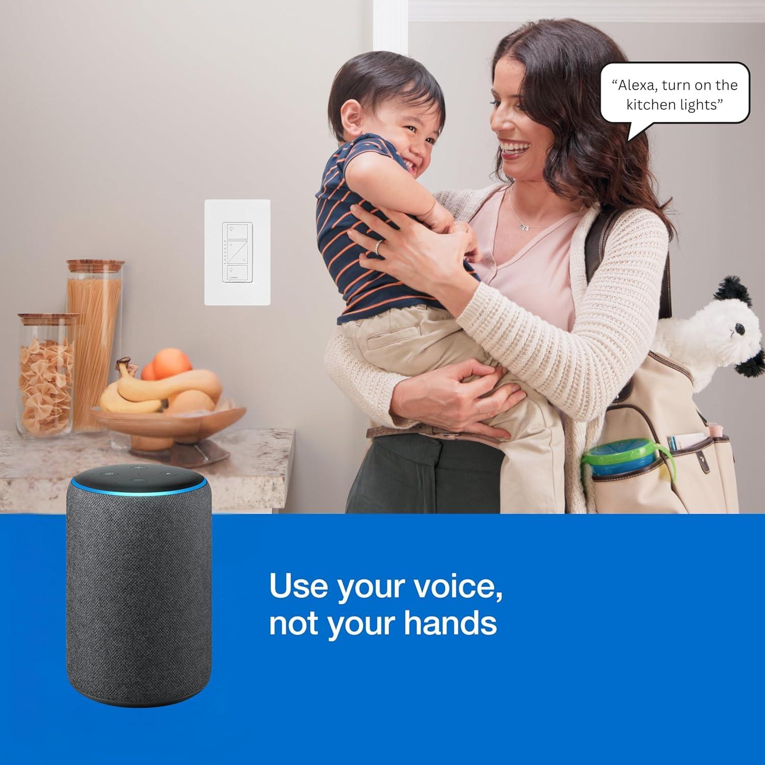 Kit Regulador Inteligente Lutron Caseta Deluxe con Hub y Remotos