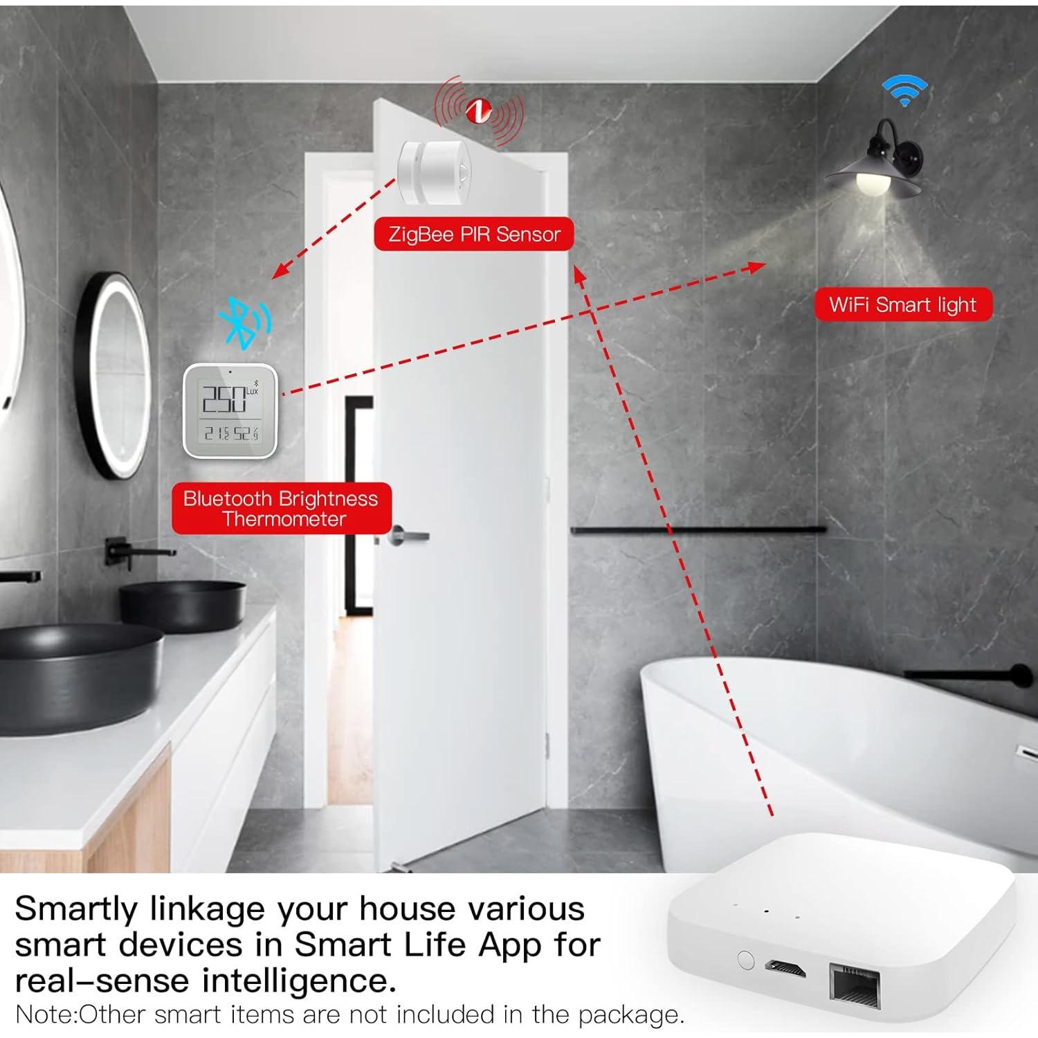 Hub Inteligente MOES ZigBee 3.0 y Bluetooth 2.4GHz - Control por Voz