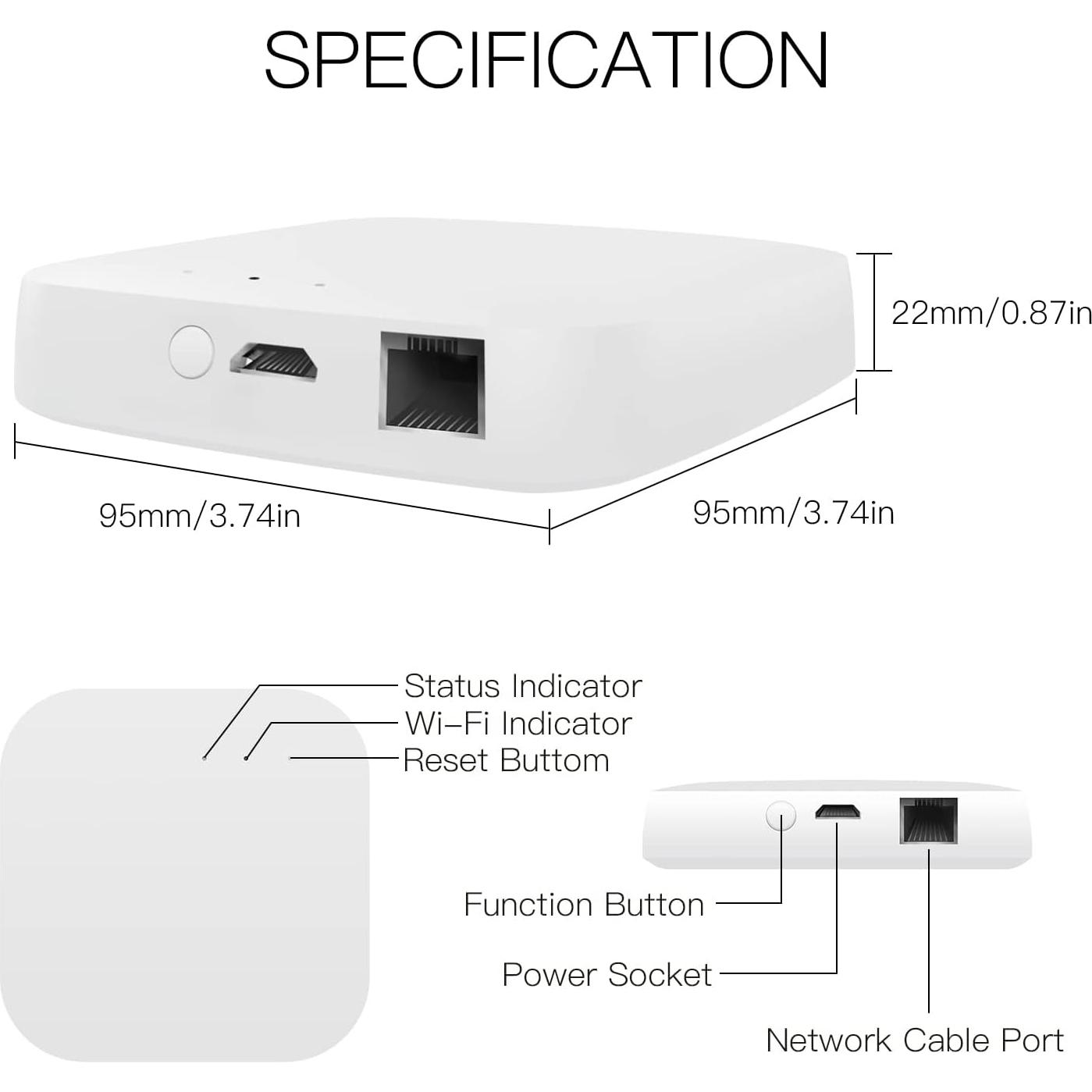 Hub Inteligente MOES ZigBee 3.0 y Bluetooth 2.4GHz - Control por Voz