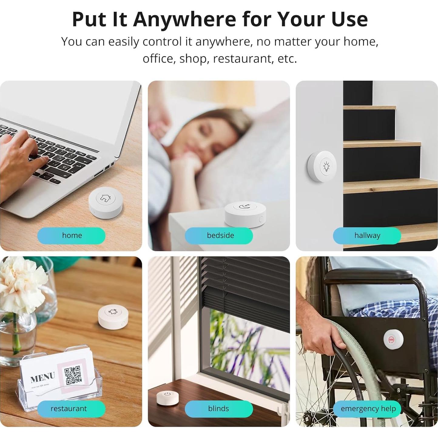 Interruptor Inalámbrico Zigbee SONOFF SNZB-01P con Control APP
