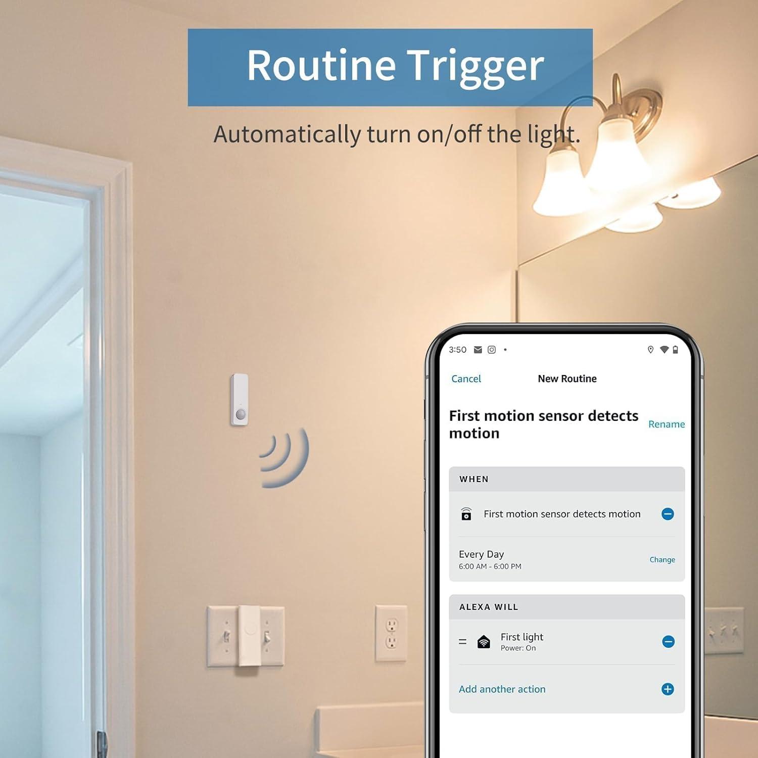 Sensor de Movimiento Zigbee THIRDREALITY Compatible con Alexa