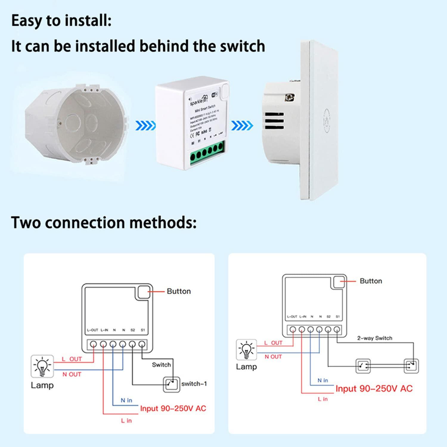 Módulo Relé Inteligente Zigbee 16A ShenZhen 2 Vías Control Remoto