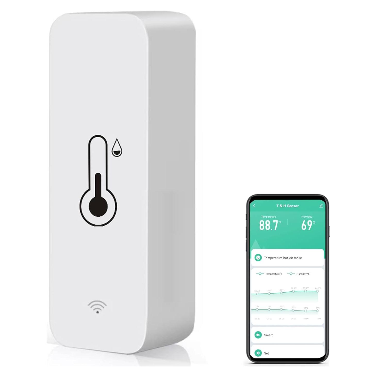 Sensor de Temperatura y Humedad WiFi Gaoducash TH01 - Monitoreo Remoto