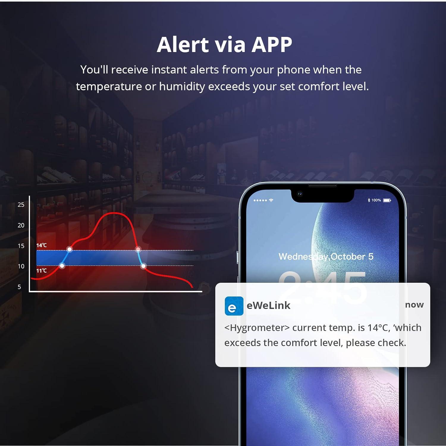 Sensor de Temperatura y Humedad SONOFF SNZB-02D Zigbee