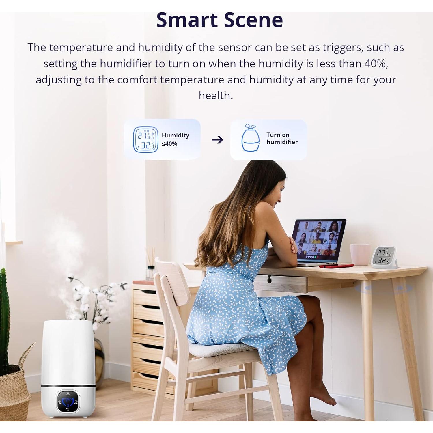 Sensor de Temperatura y Humedad SONOFF SNZB-02D Zigbee