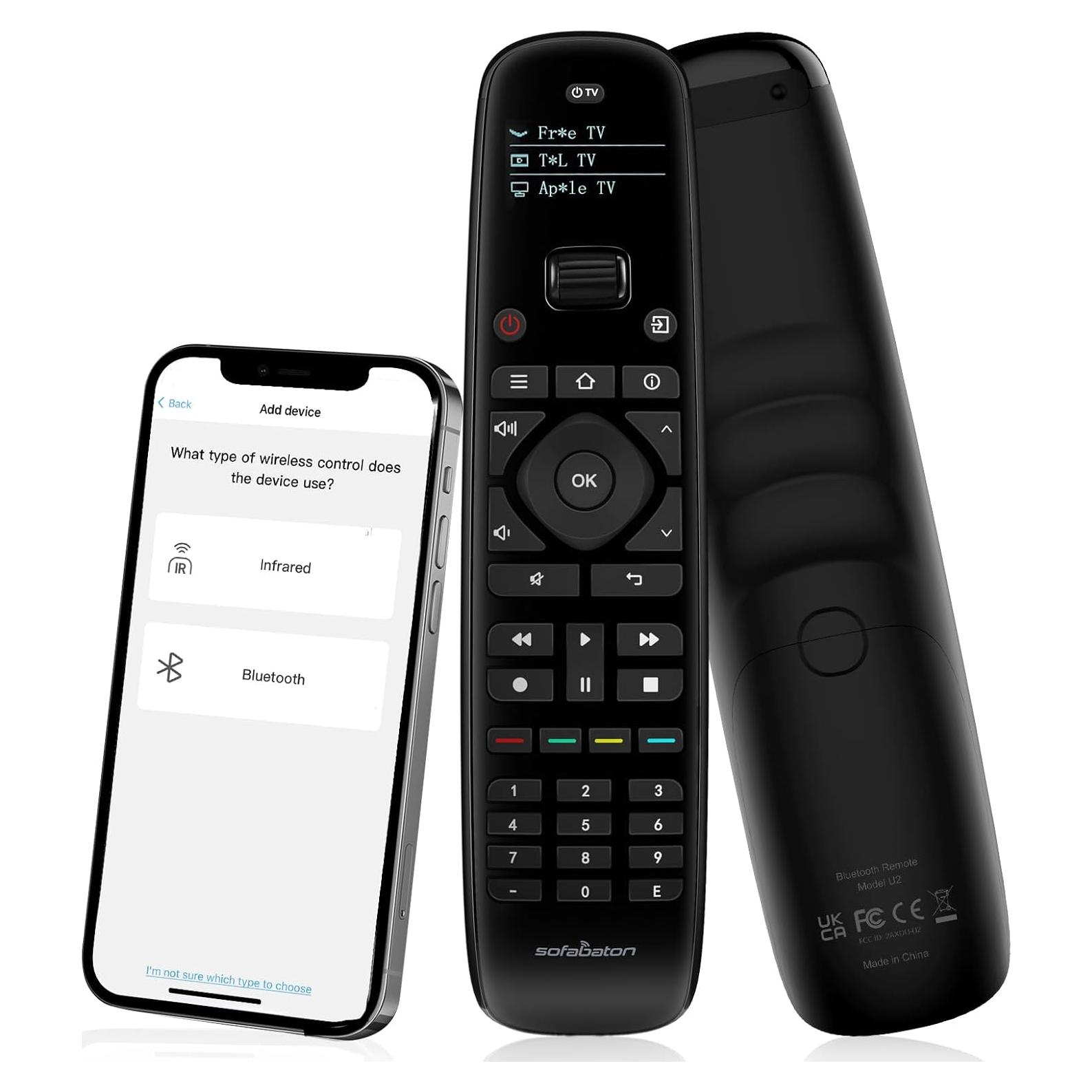 Control Remoto Universal SofaBaton U2 con Retroiluminación