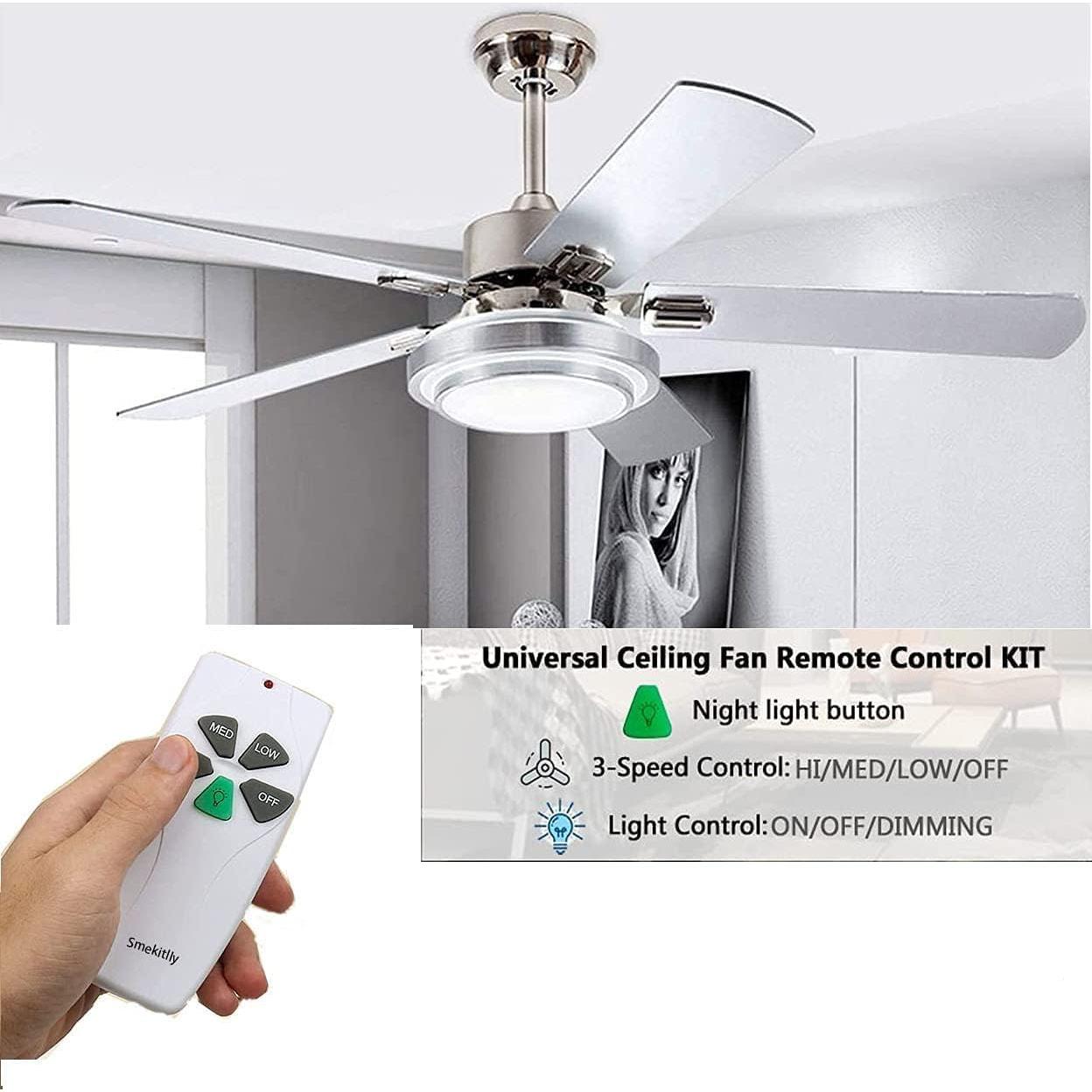 Kit Control Remoto Universal para Ventilador de Techo Smekitlly