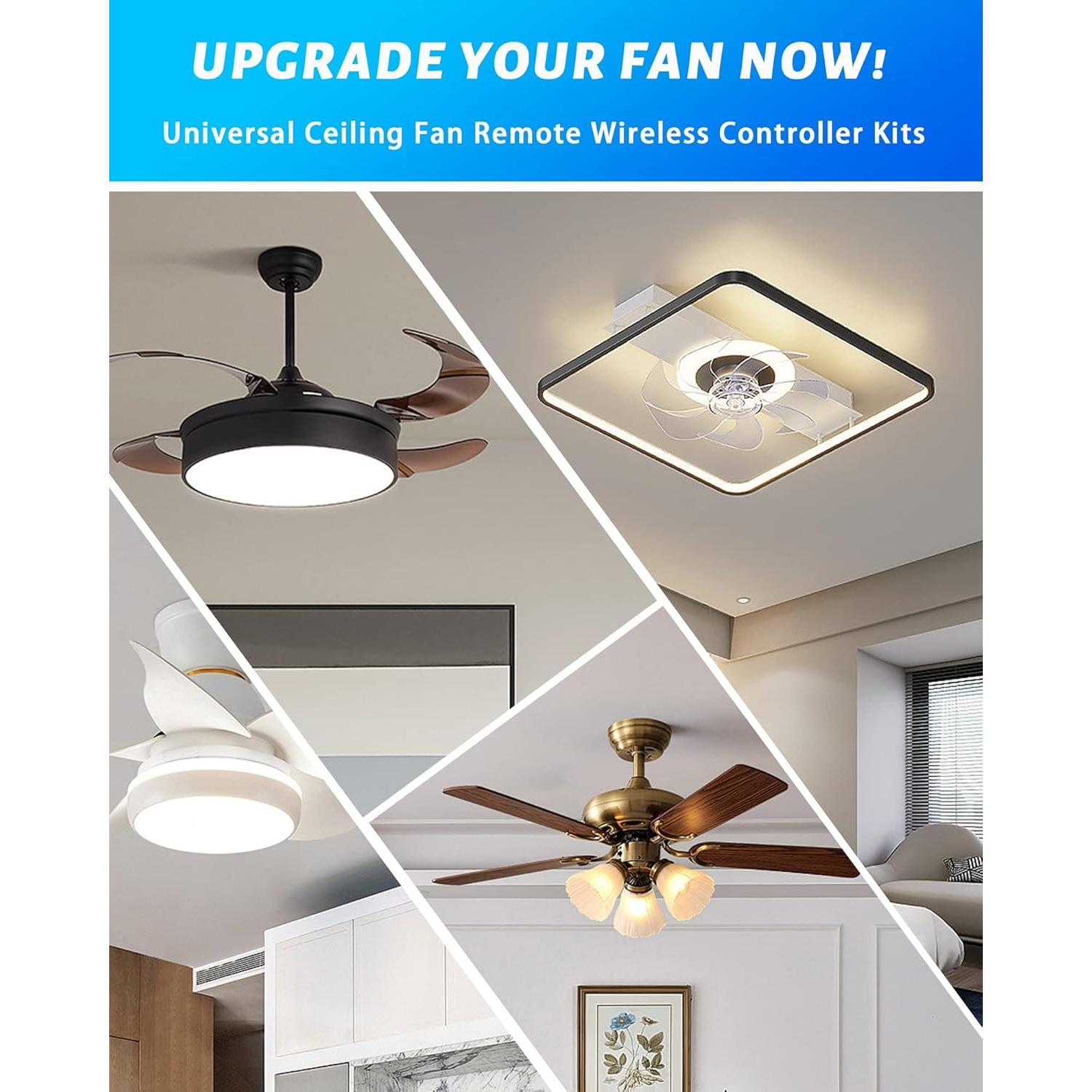 Kit Control Remoto Universal para Ventilador de Techo Smekitlly