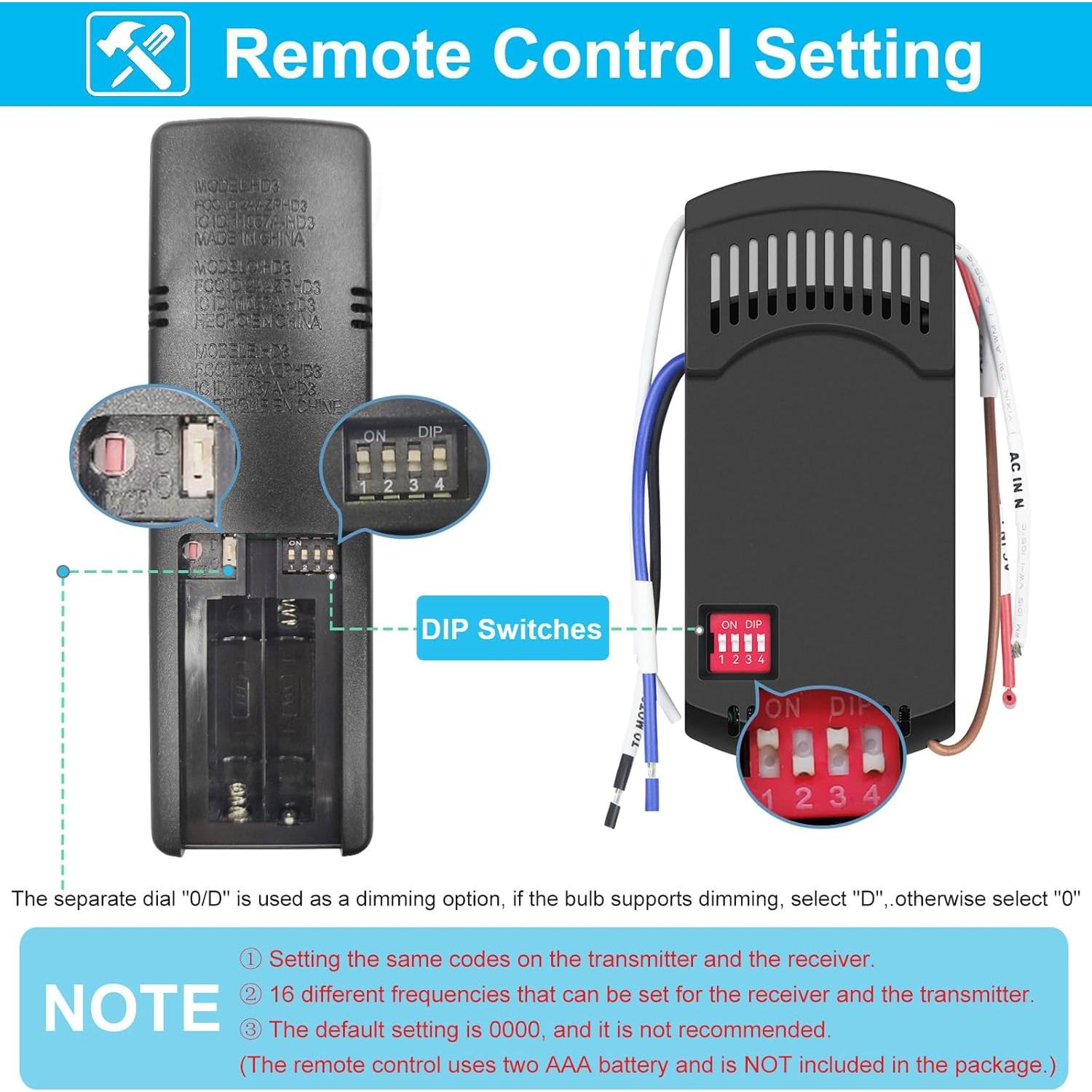 Control Remoto Universal para Ventilador de Techo COREBAY HD3