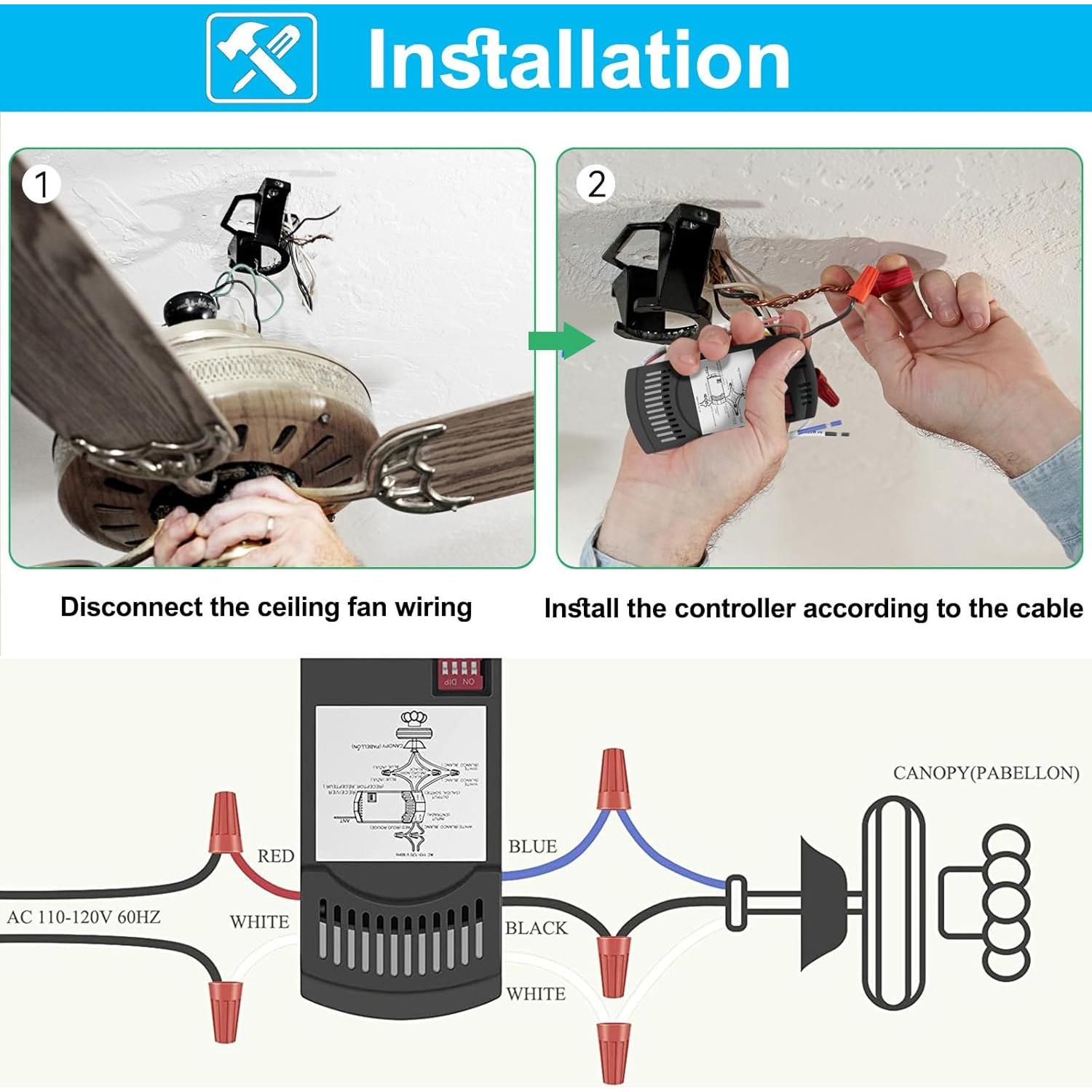 Control Remoto Universal para Ventilador de Techo COREBAY HD3